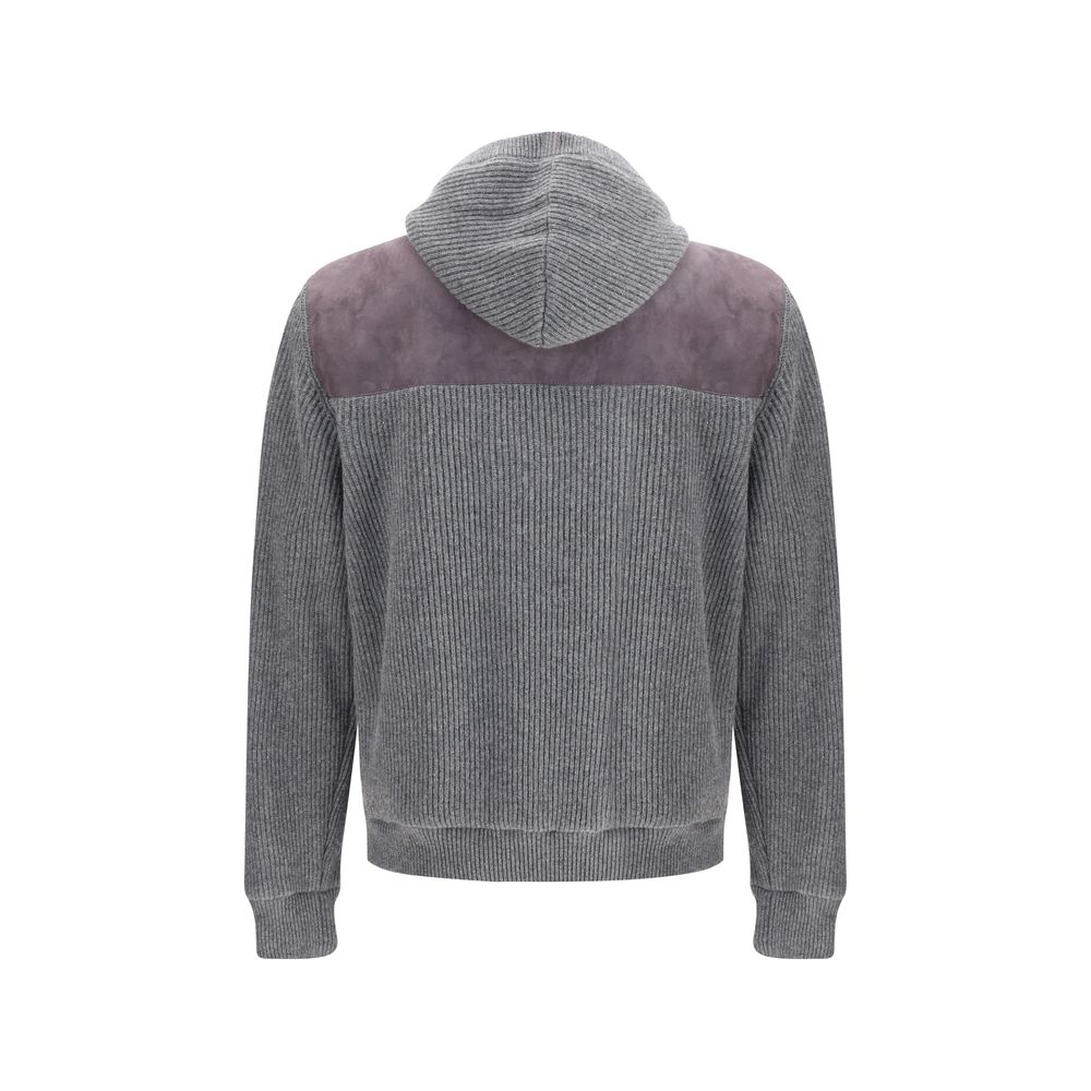 Veste Brunello Cucinelli English Knit grise