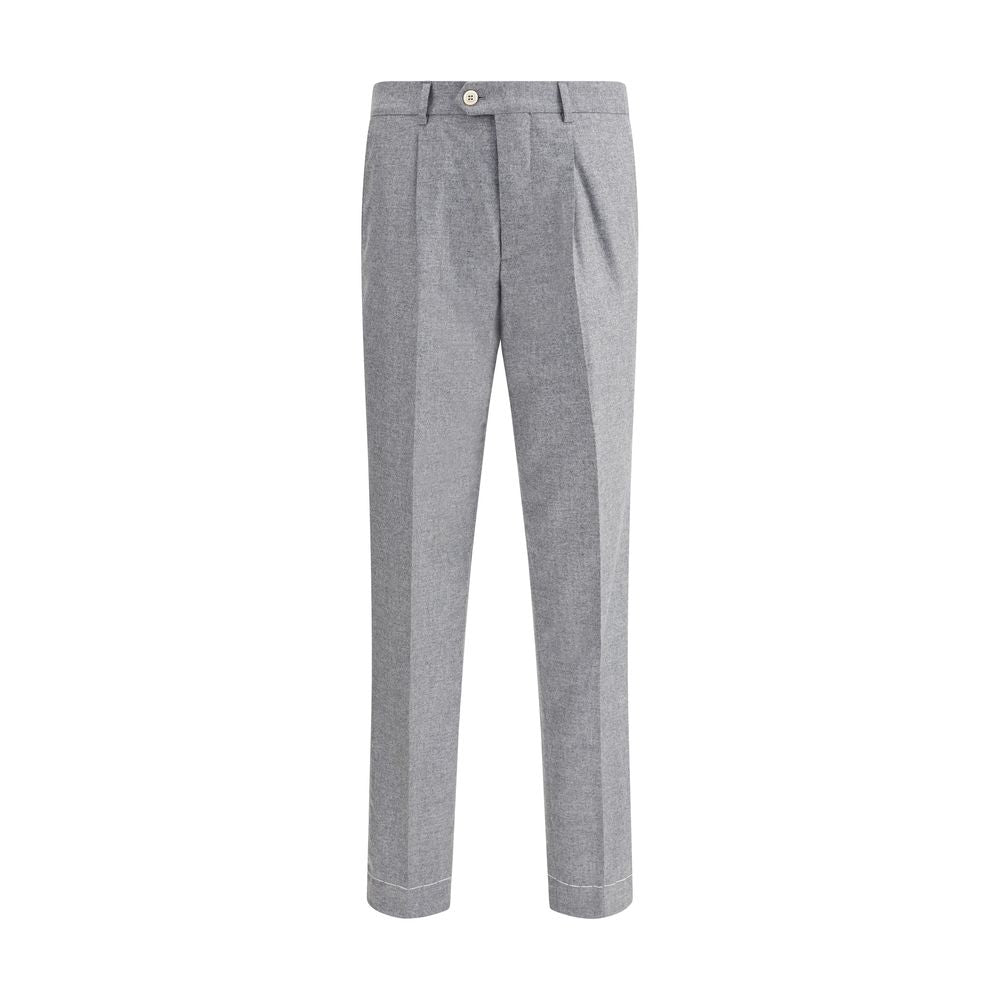 Pantalons Brunello Cucinelli flanelle gris