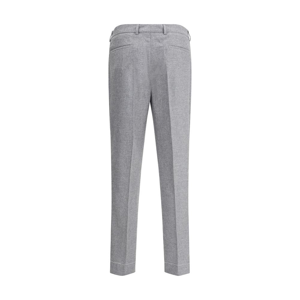 Pantalons Brunello Cucinelli flanelle gris