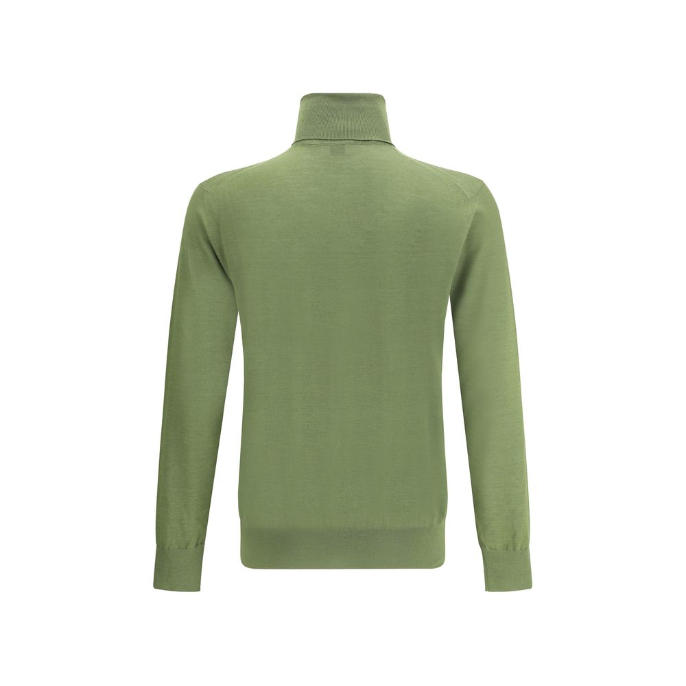 Pull col roulé Saint Laurent vert profond