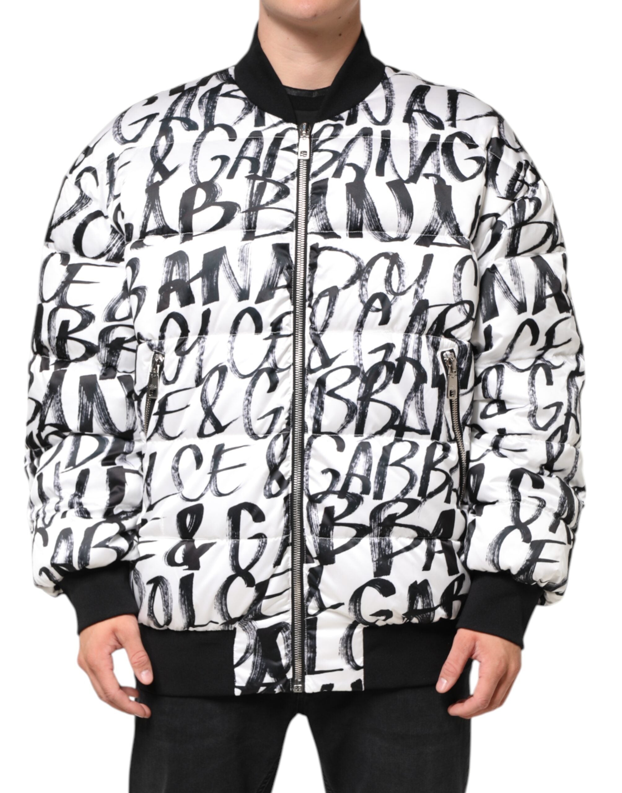 Veste bomber Dolce & Gabbana blanche