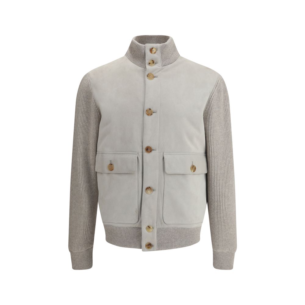 Veste Suède Maison italienne beige