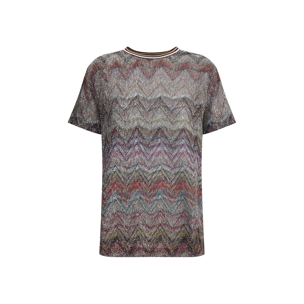T-shirt Missoni zig zag multicolore