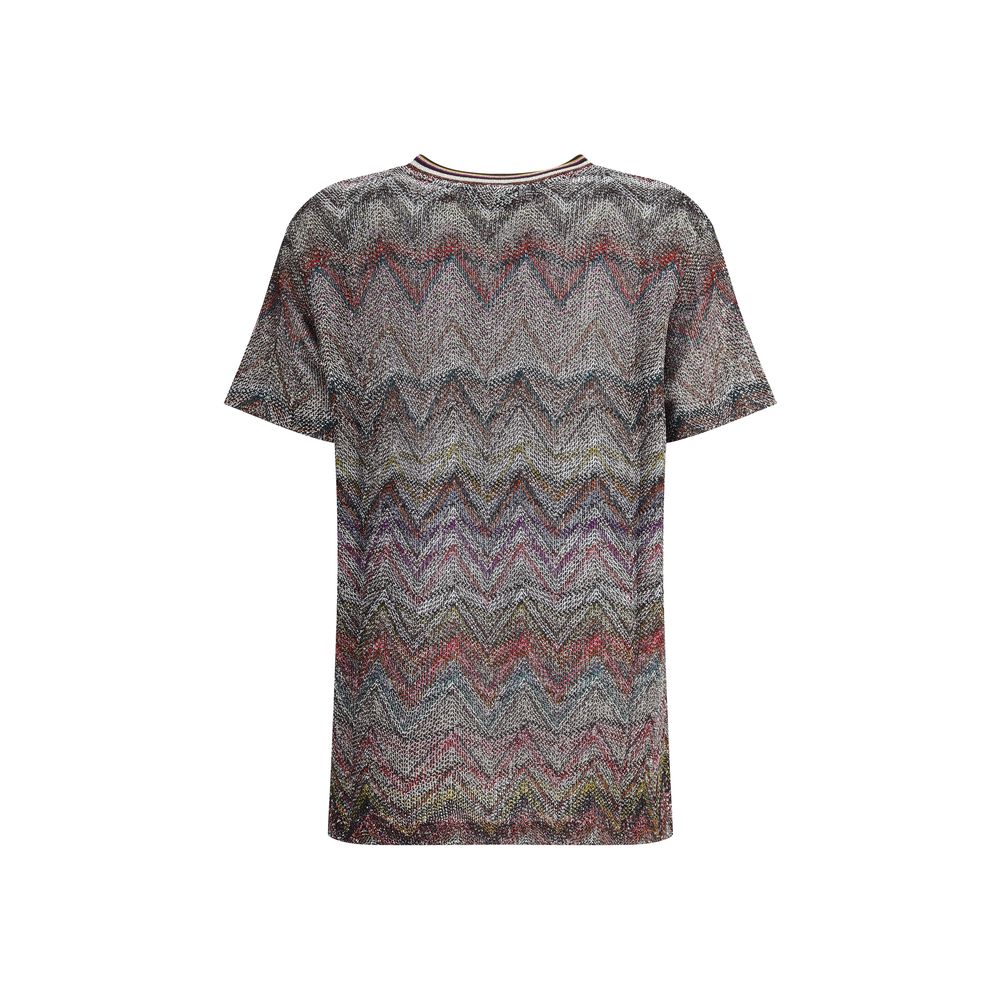 T-shirt Missoni zig zag multicolore