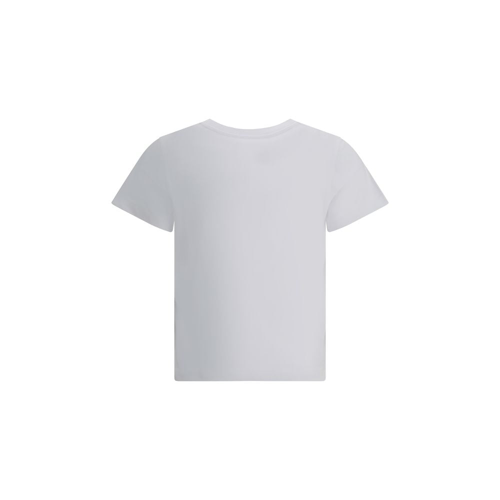 T-shirt Moncler Logo cropped blanc