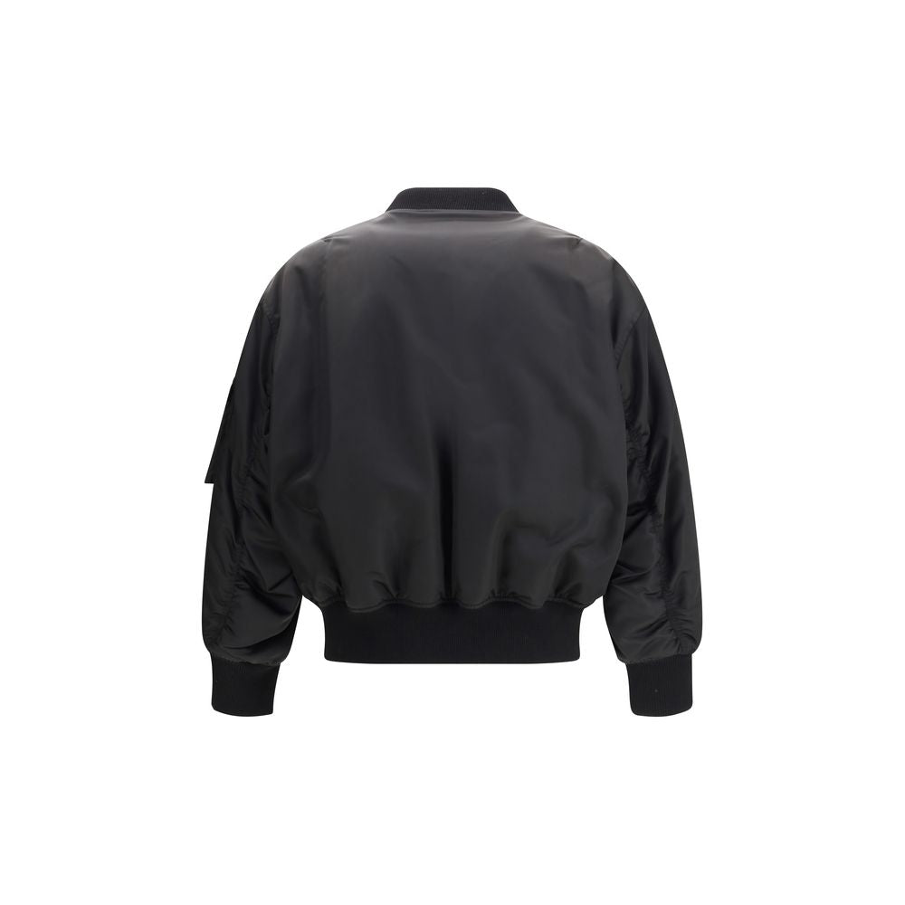 Veste bomber Saint Laurent Oversized noire