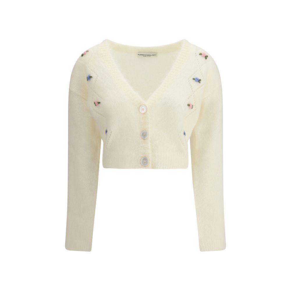 Cardigan Alessandra Rich brodé beige