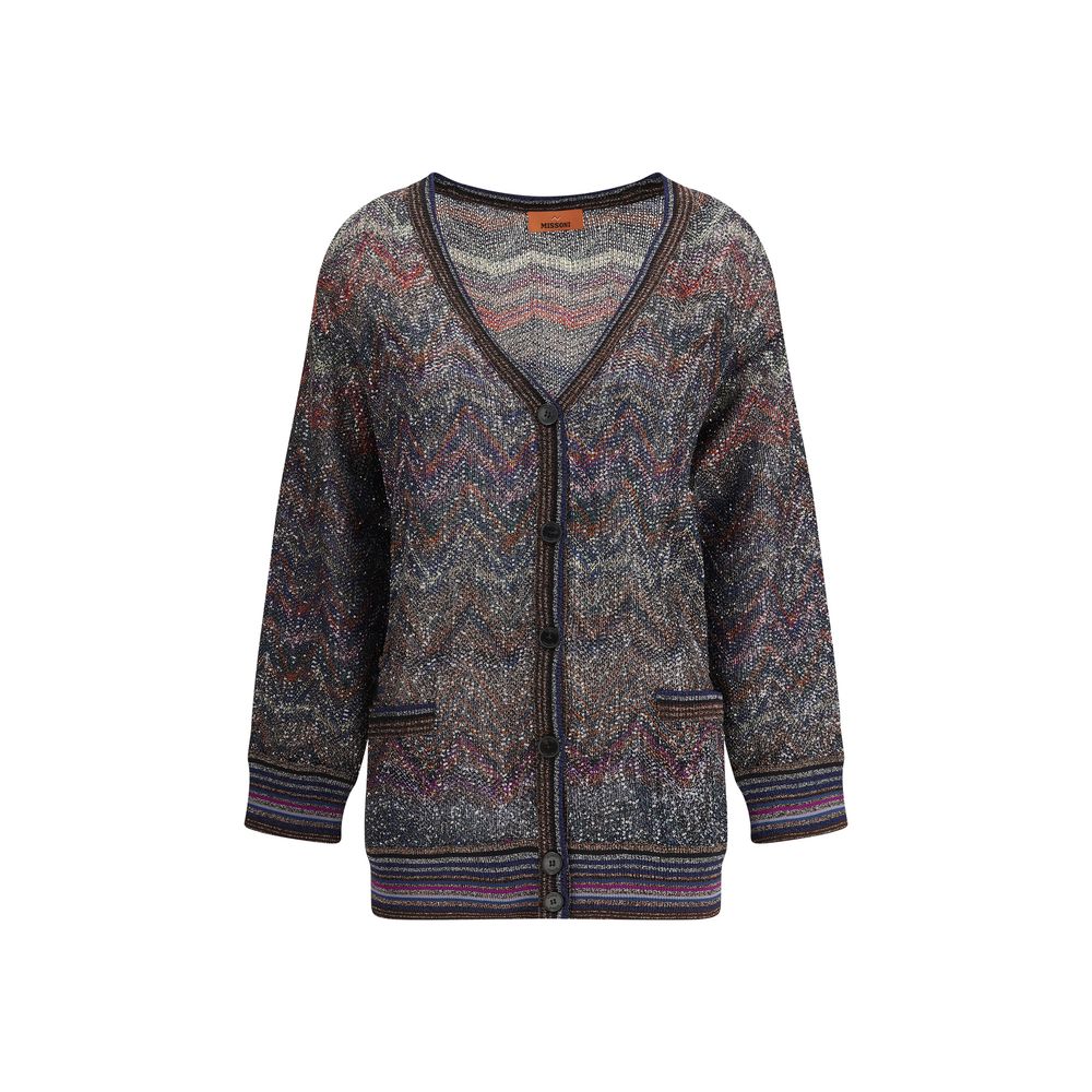 Cardigan Missoni Caperdoni à motifs multicolores