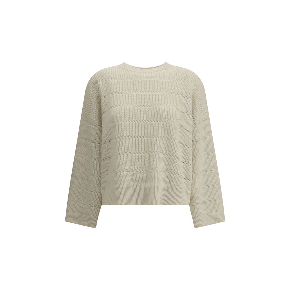 Pull Brunello Cucinelli Dazzling gris