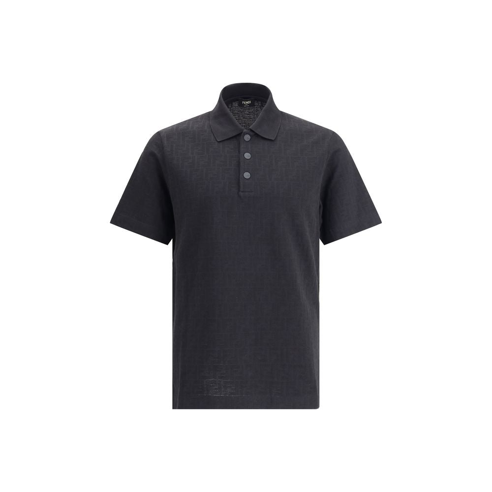 Polo Fendi FF jacquard noir