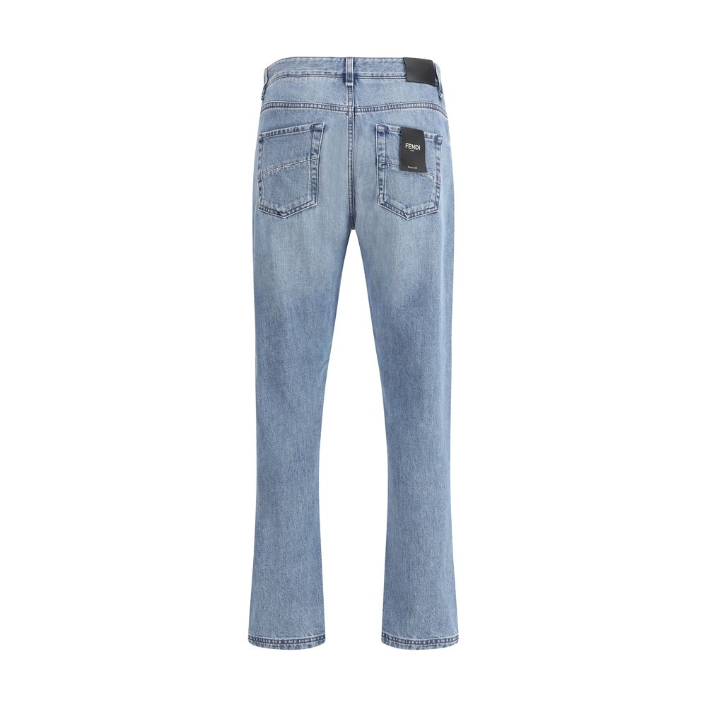 Jean Fendi droit bleu