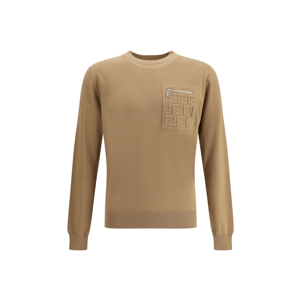 Pull Fendi avec poche gris