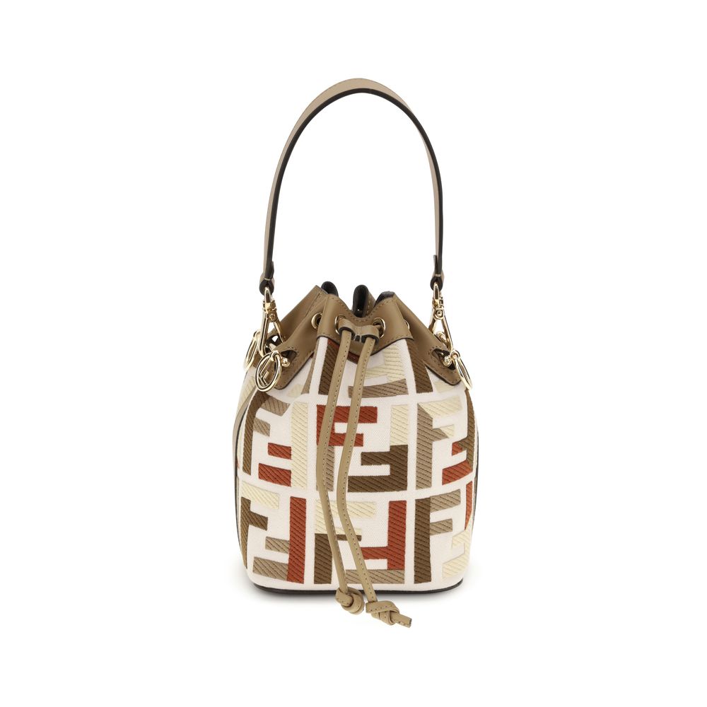 Sac seau Fendi Mon Tresor beige