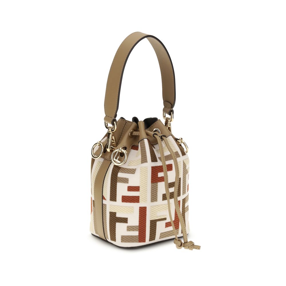 Sac seau Fendi Mon Tresor beige