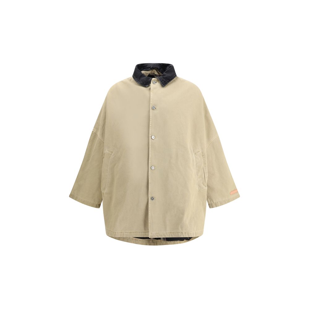 Veste oversized Pdf Channel beige