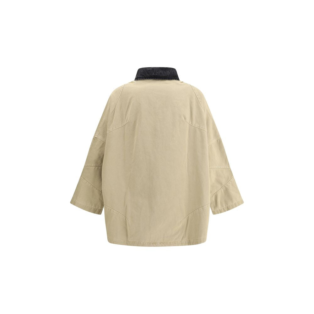 Veste oversized Pdf Channel beige