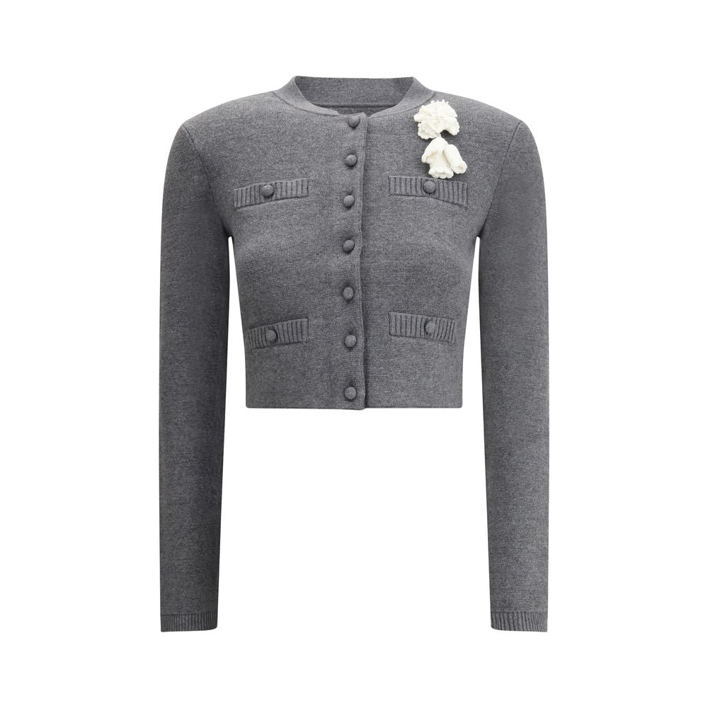 Cardigan Self-Portrait fleurs multicolore