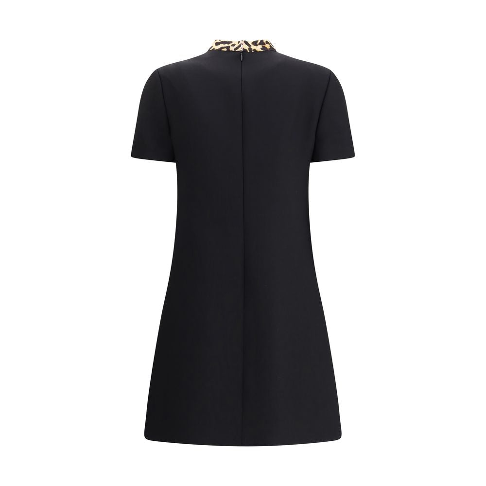 Robe courte Valentino Crepe couture noire