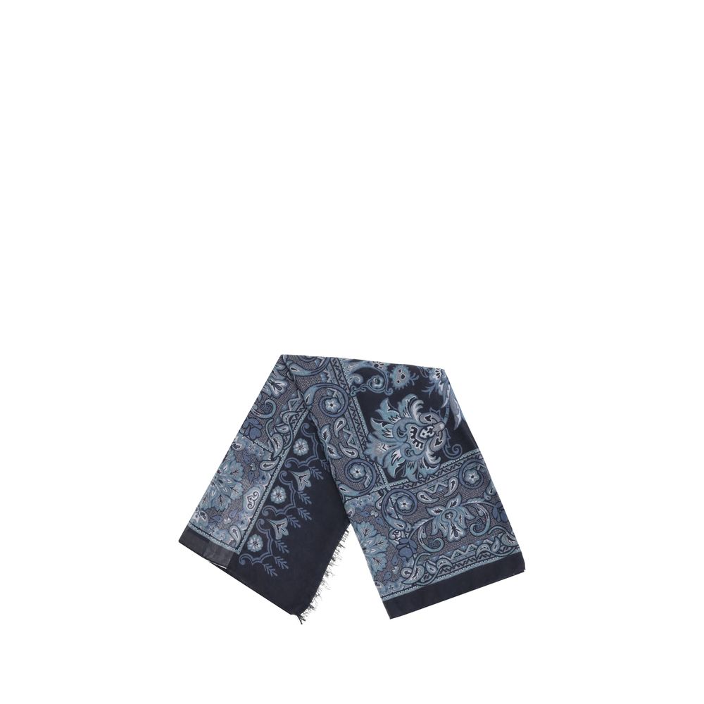 Écharpe Etro avec motif floral beige