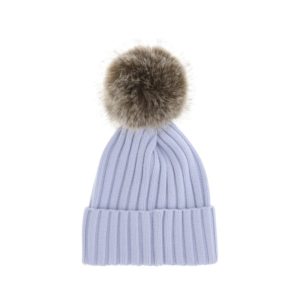 Bonnet Moncler pompon beige