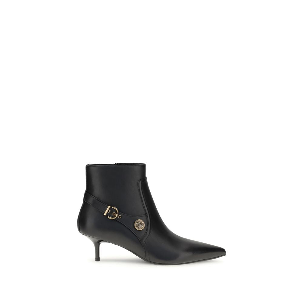 Bottines Pinko en cuir noires