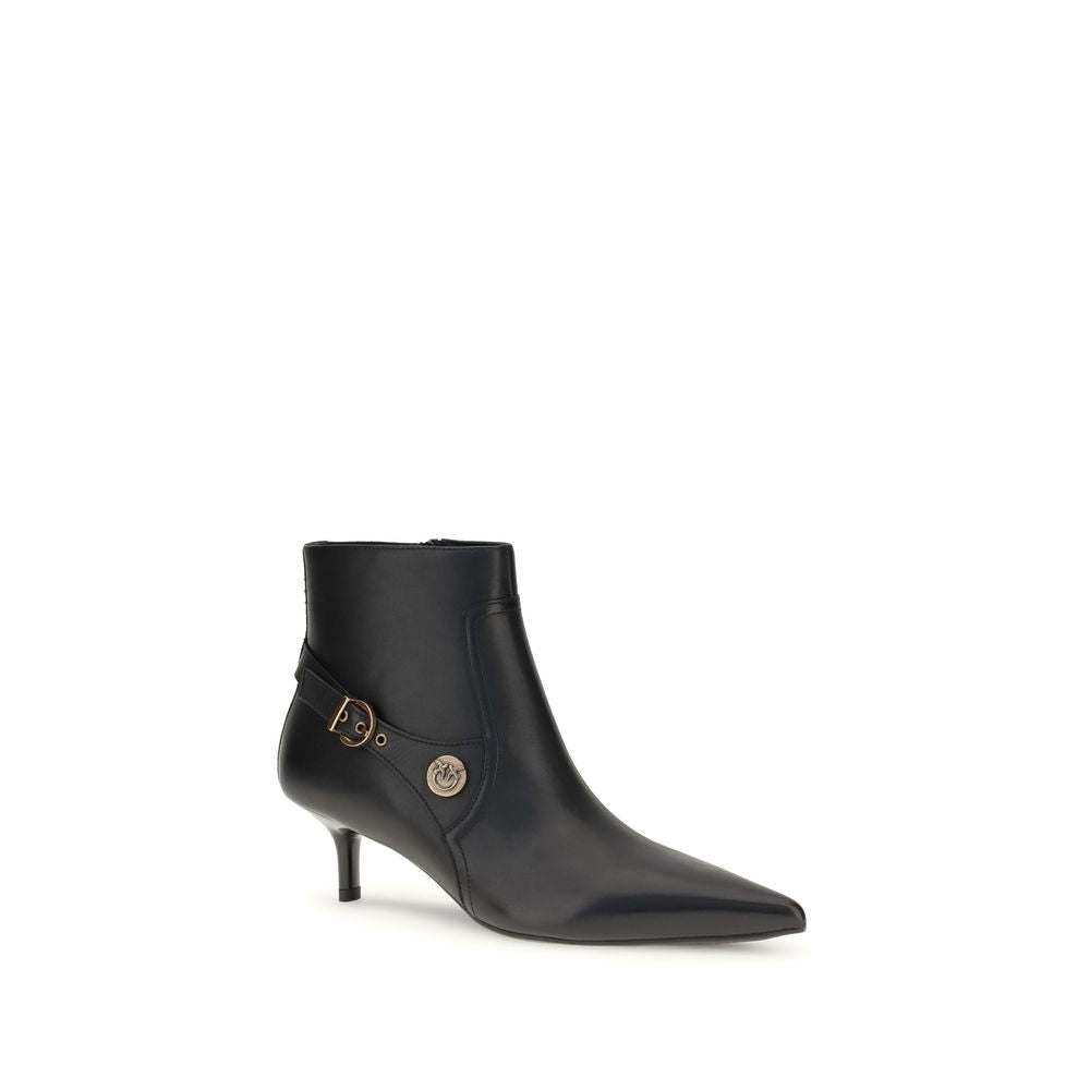 Bottines Pinko en cuir noires