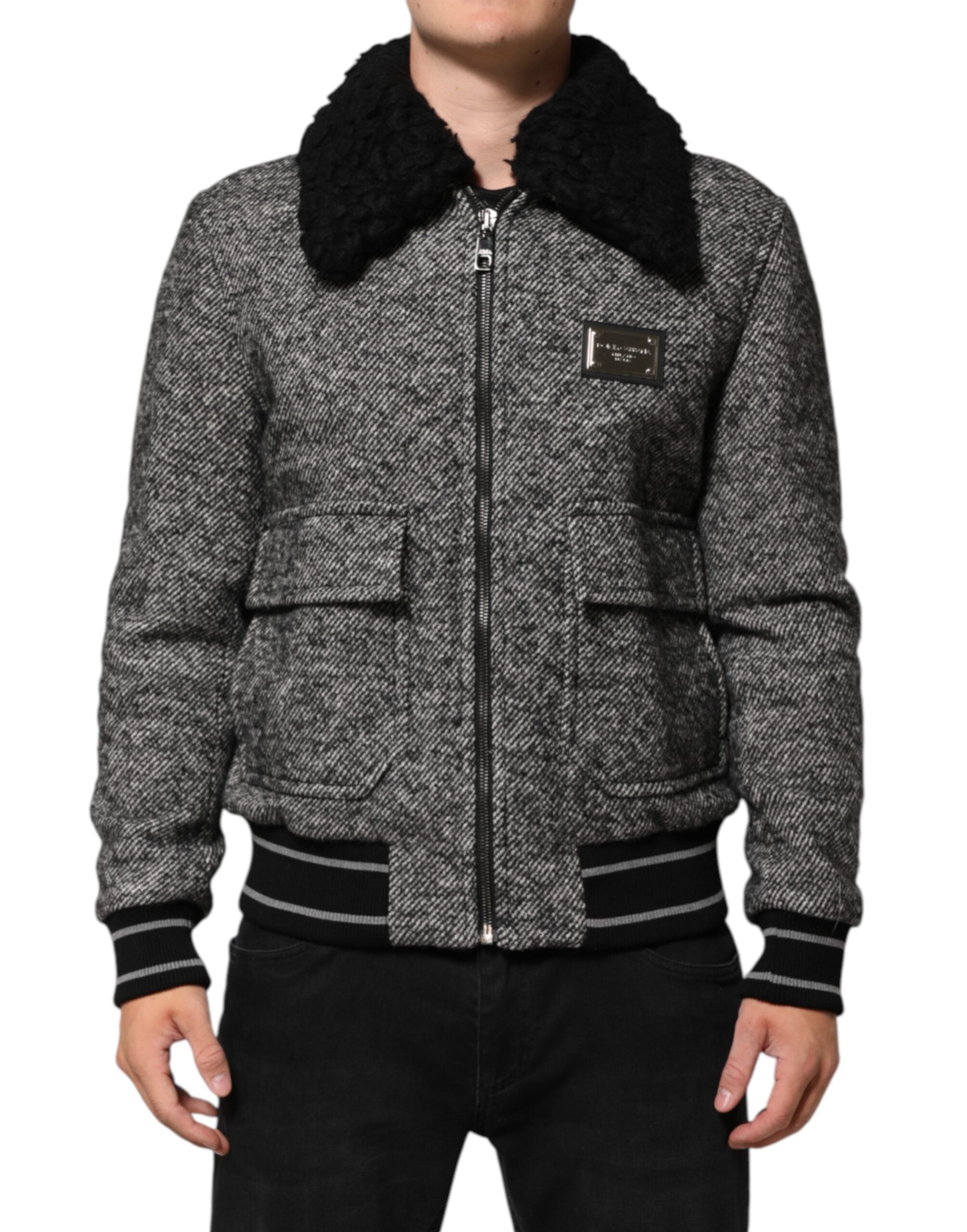 Veste Dolce & Gabbana bomber grise