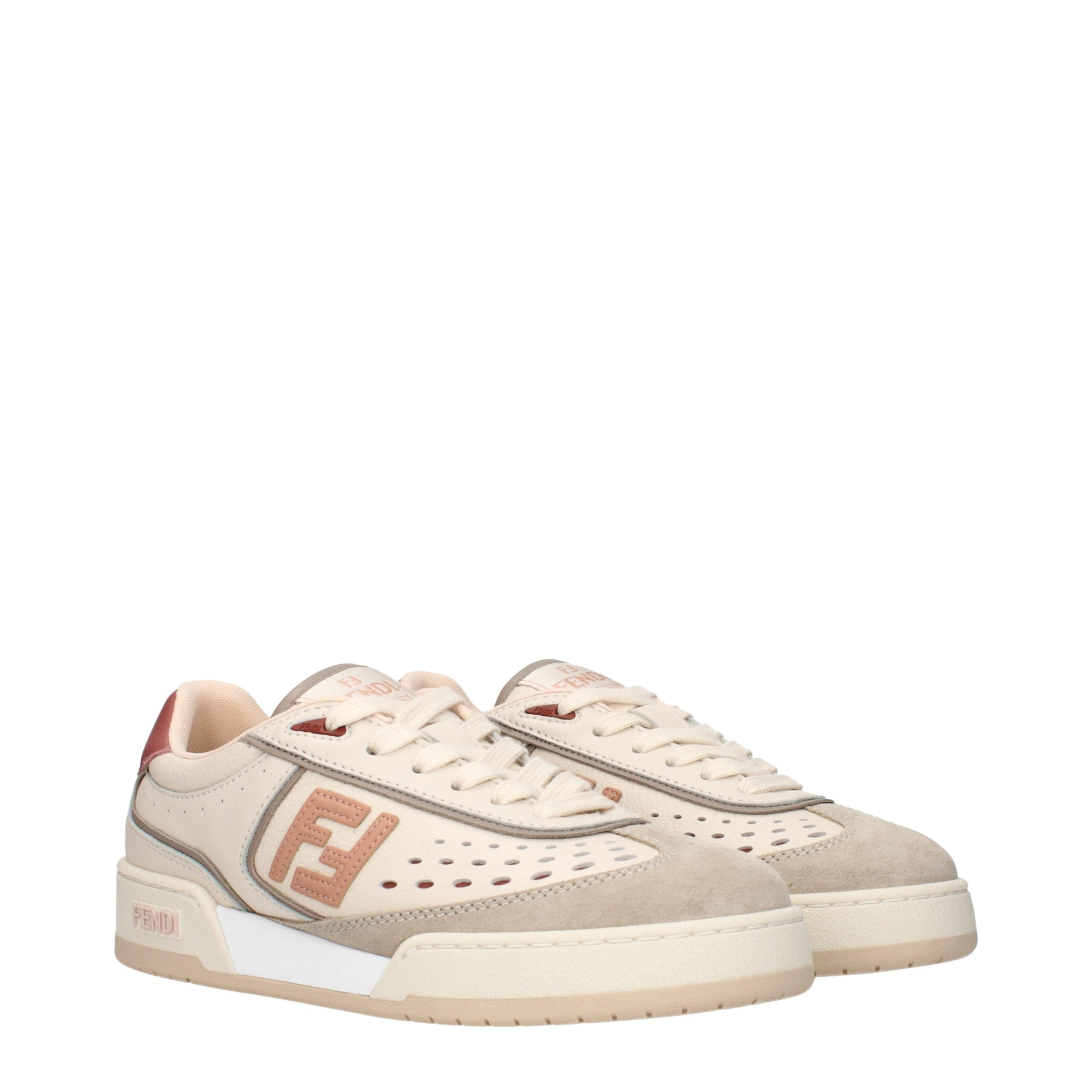 Baskets Fendi beiges