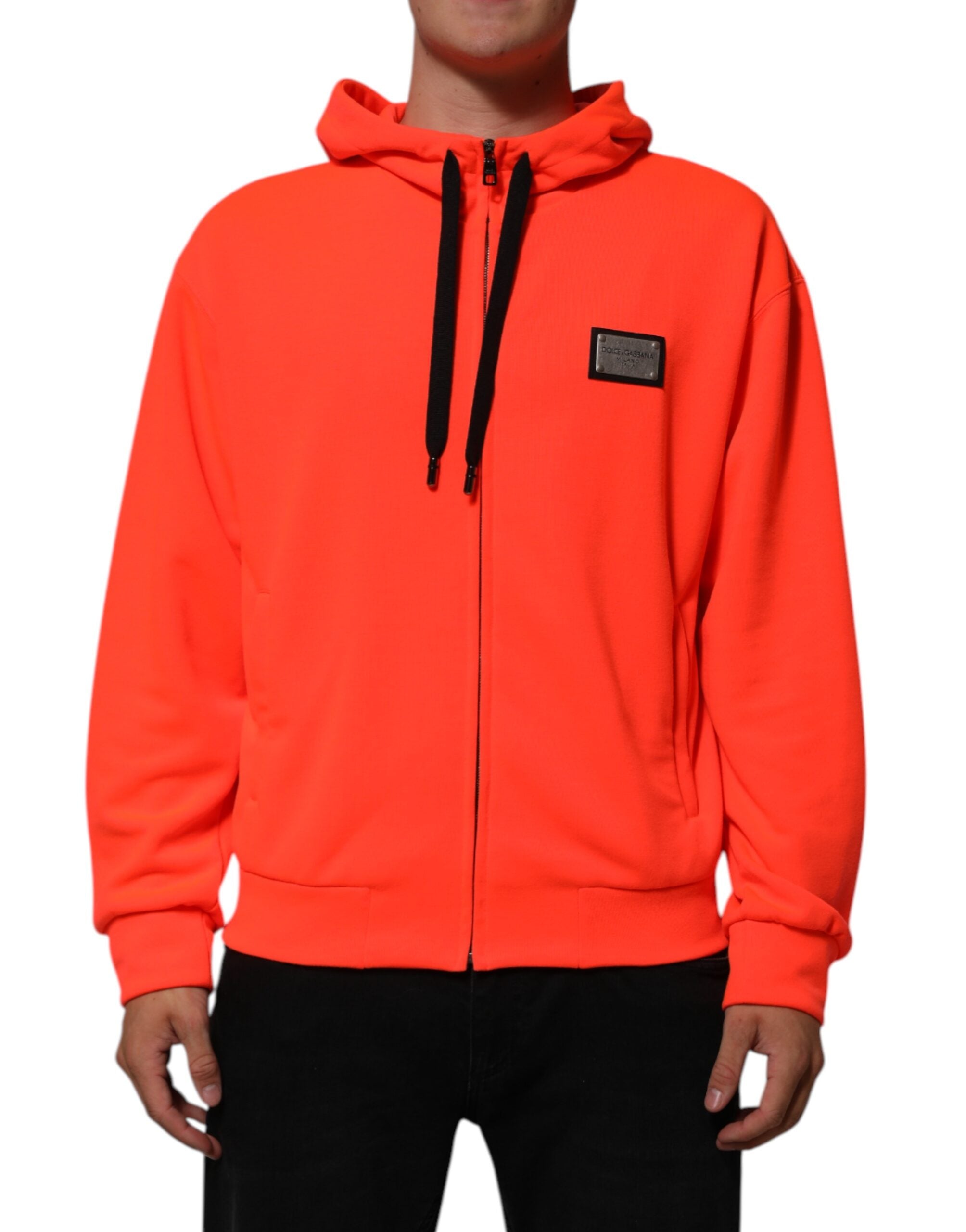 Hoodie Dolce & Gabbana rouge fluorescent