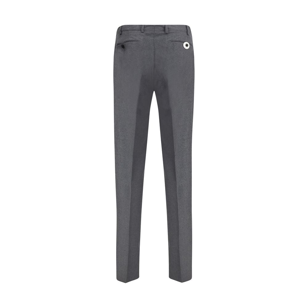 Pantalons Germano en laine vierge noirs