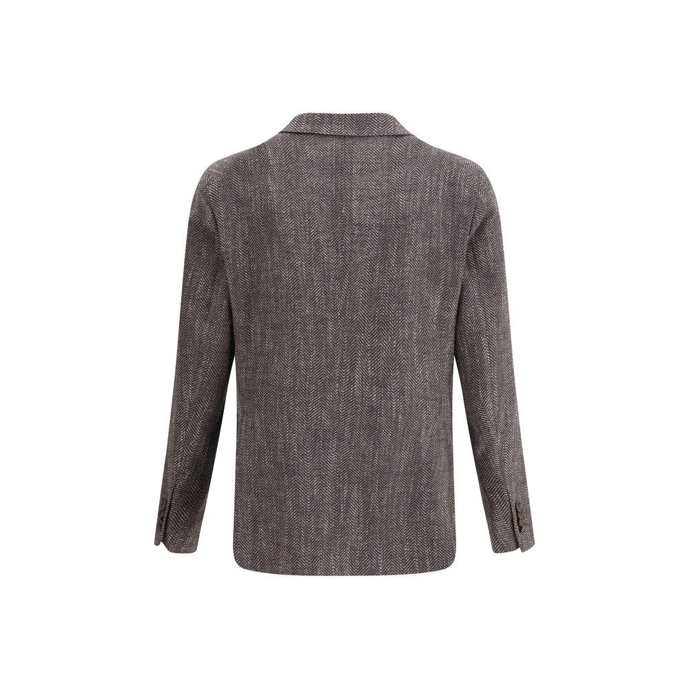 Blazer Tagliatore herringbone gris