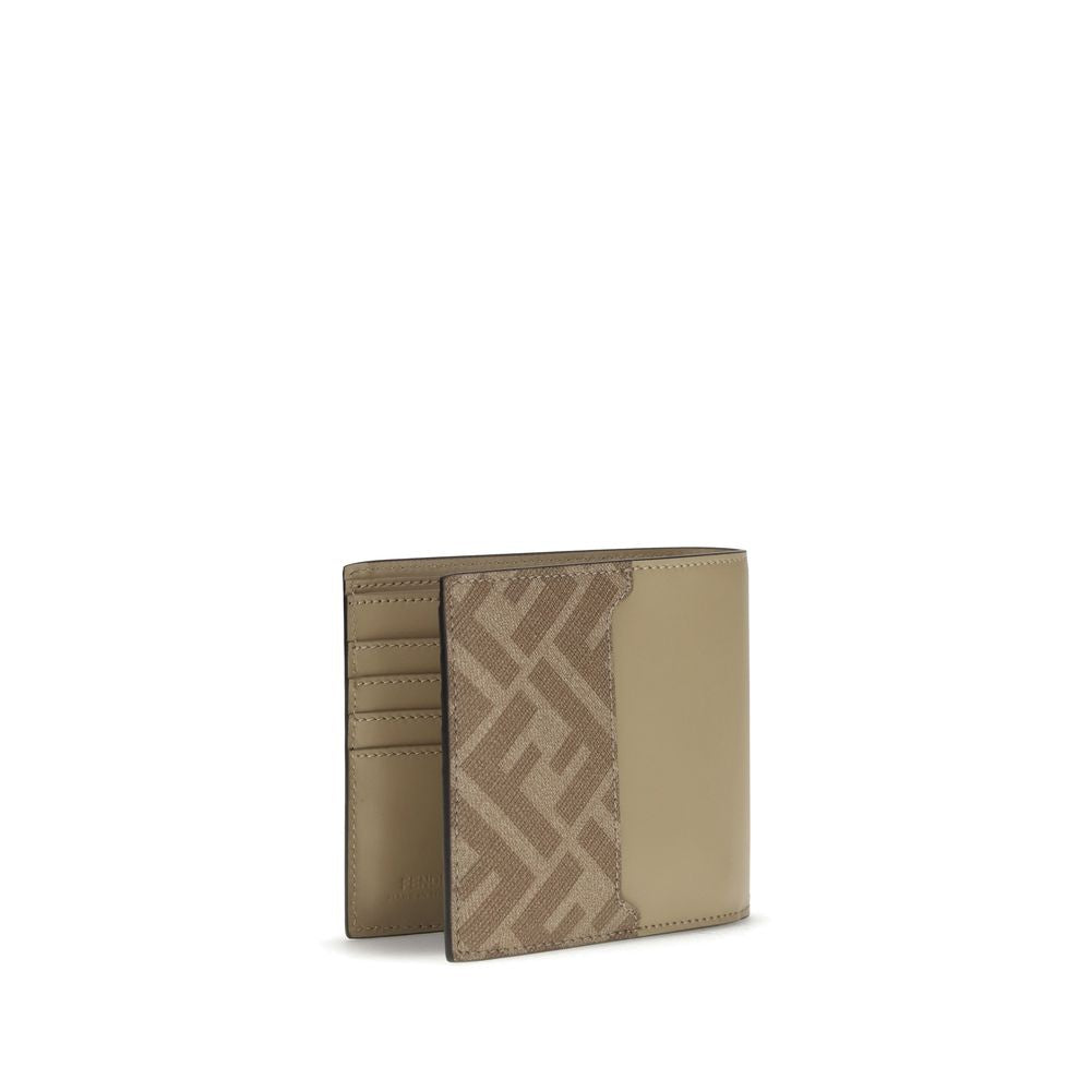 Portefeuille Fendi bifold beige