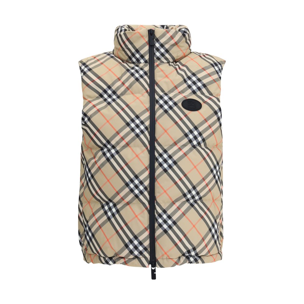 Veste Burberry Check Down noire