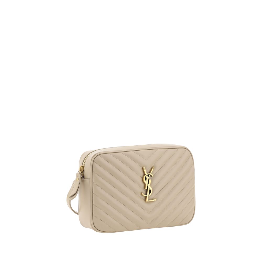 Sac bandoulière Saint Laurent LouLou beige