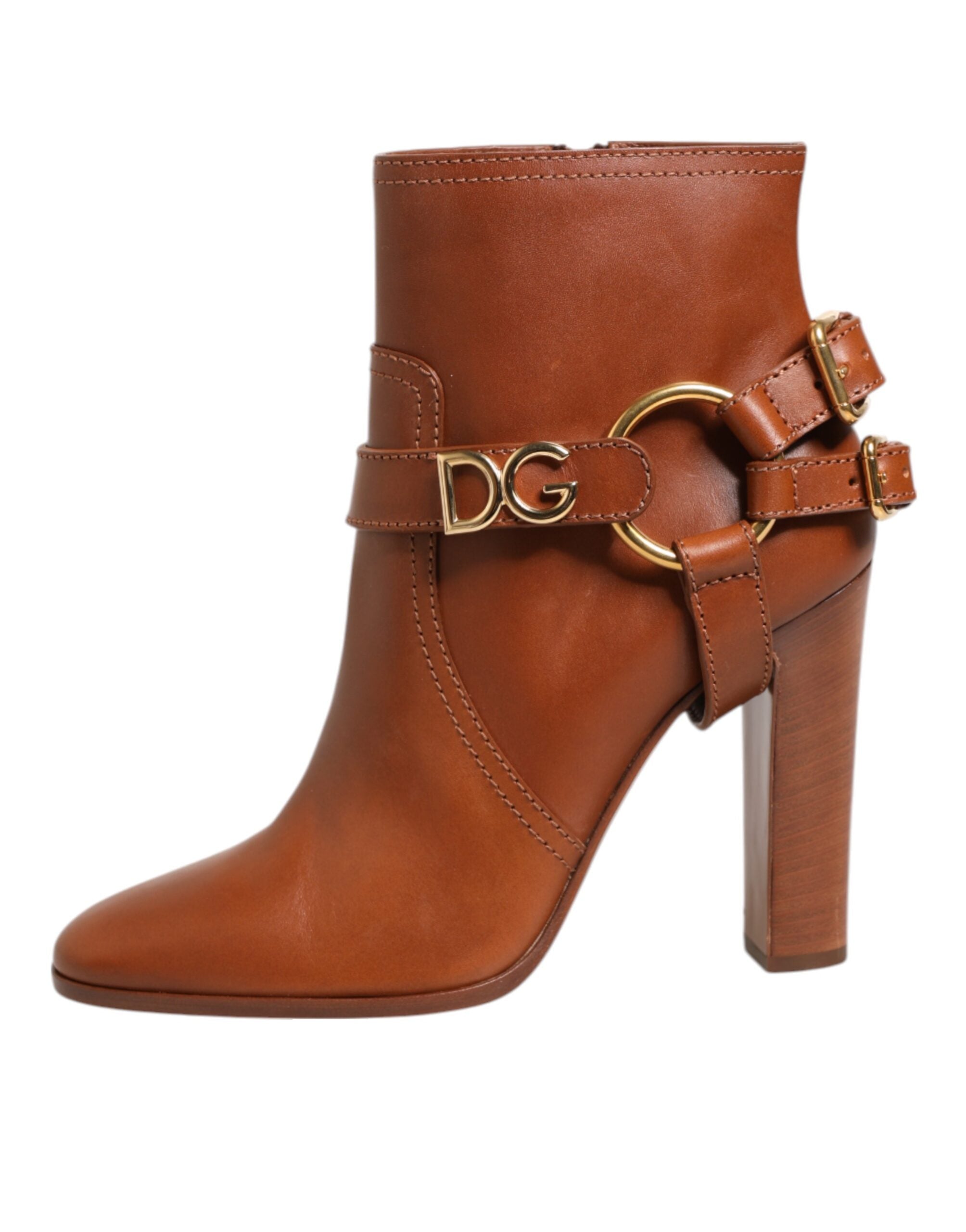 Bottines Dolce & Gabbana en cuir marron