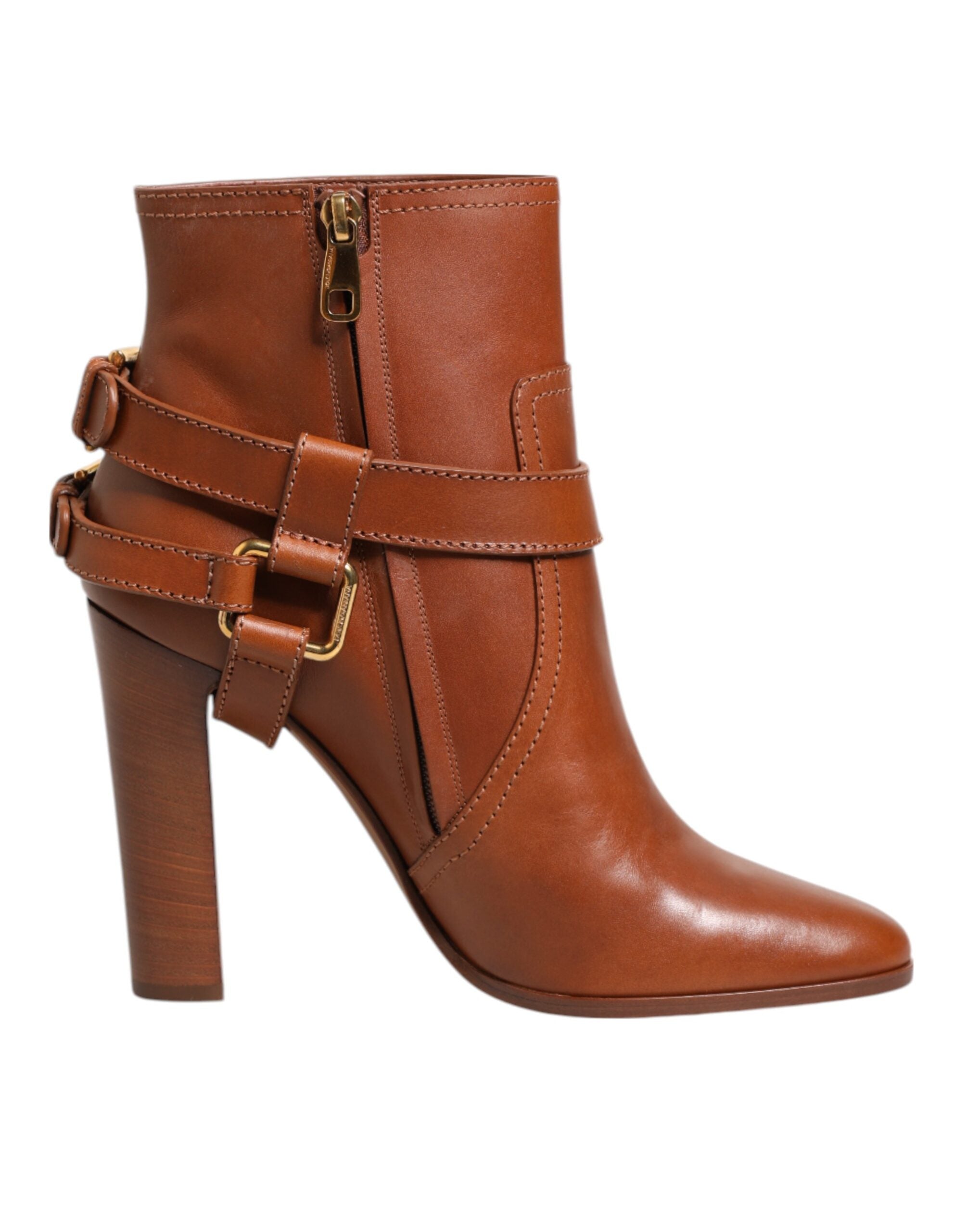 Bottines Dolce & Gabbana en cuir marron