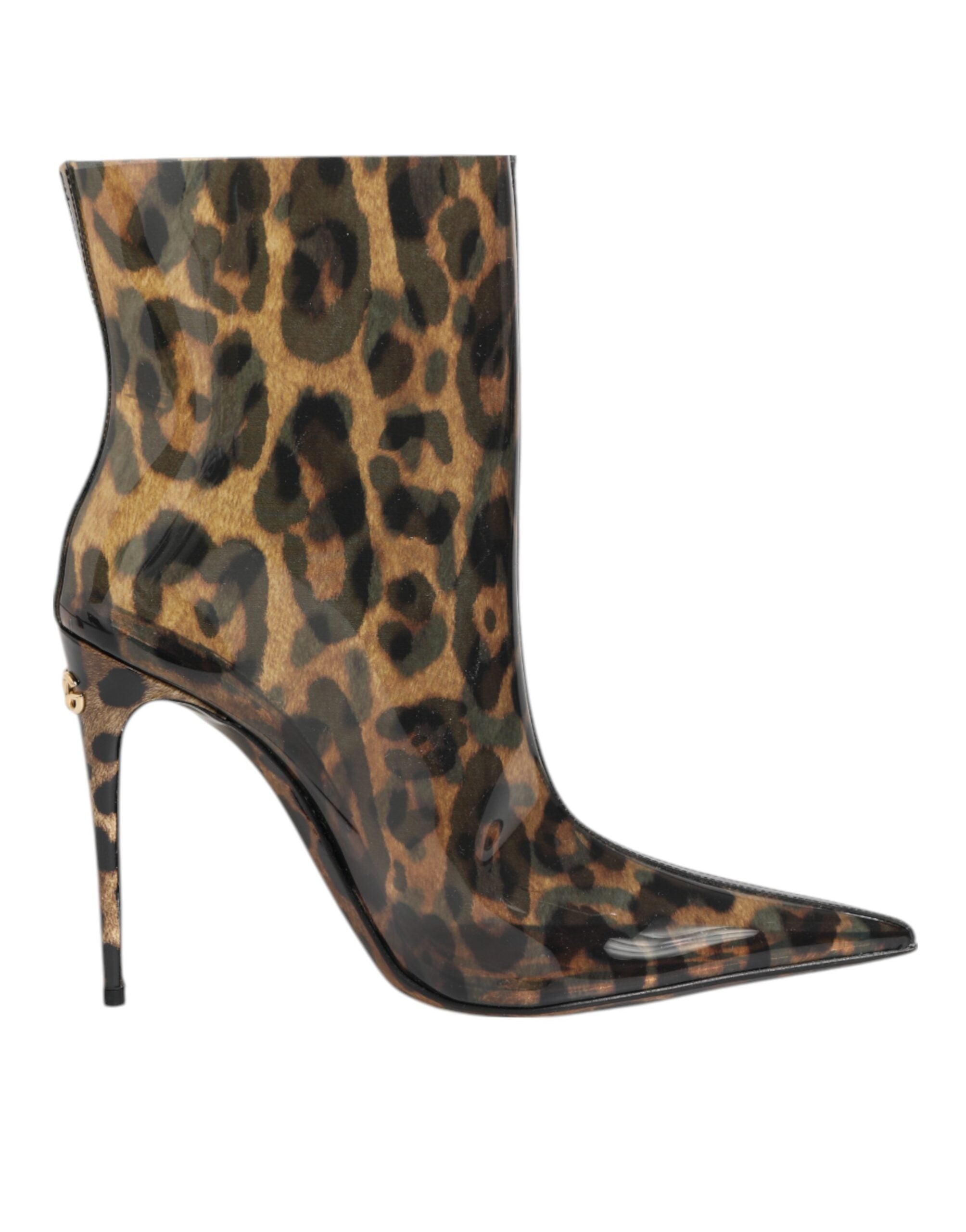 Bottines Dolce & Gabbana leopardes brun