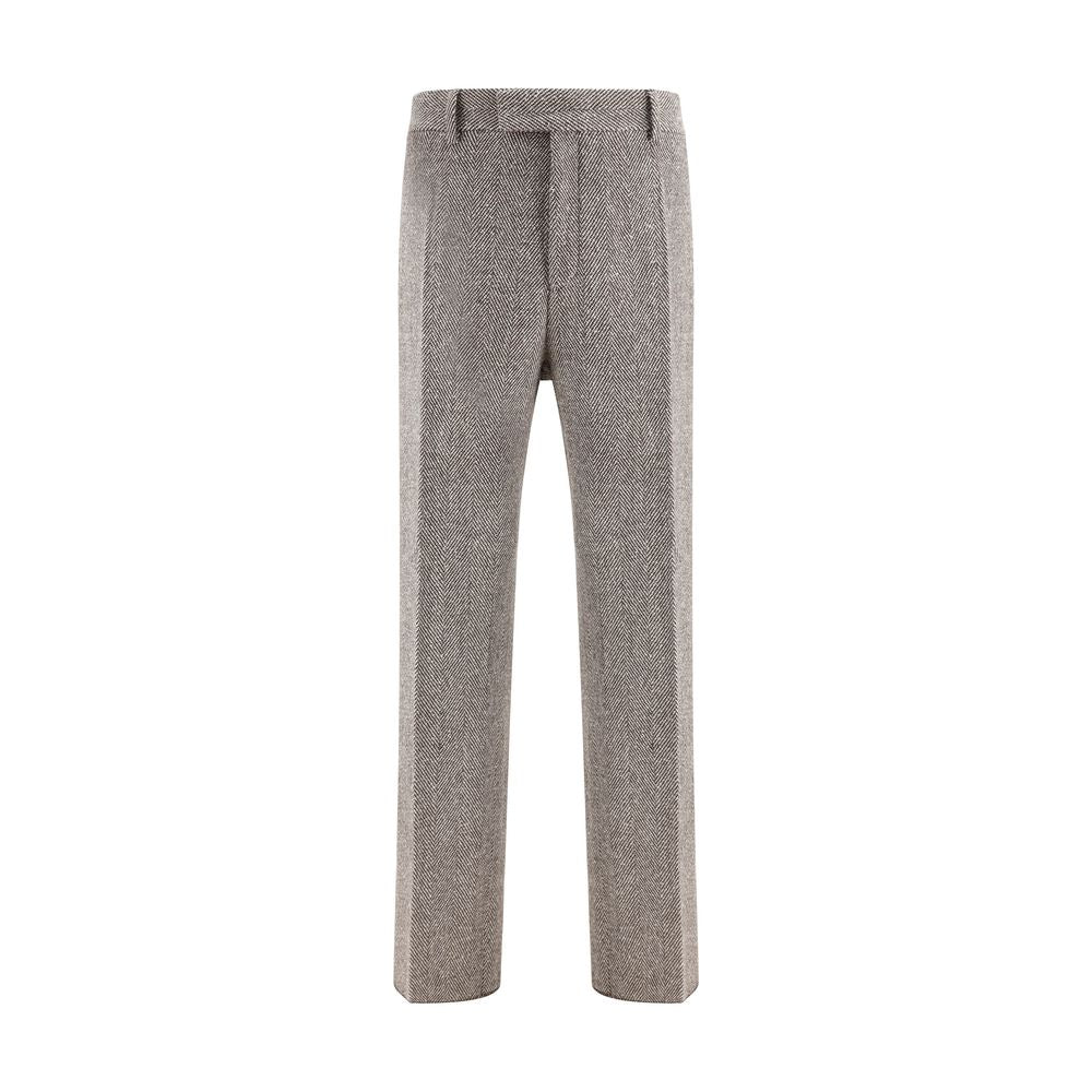 Pantalon Ferragamo chevron noir