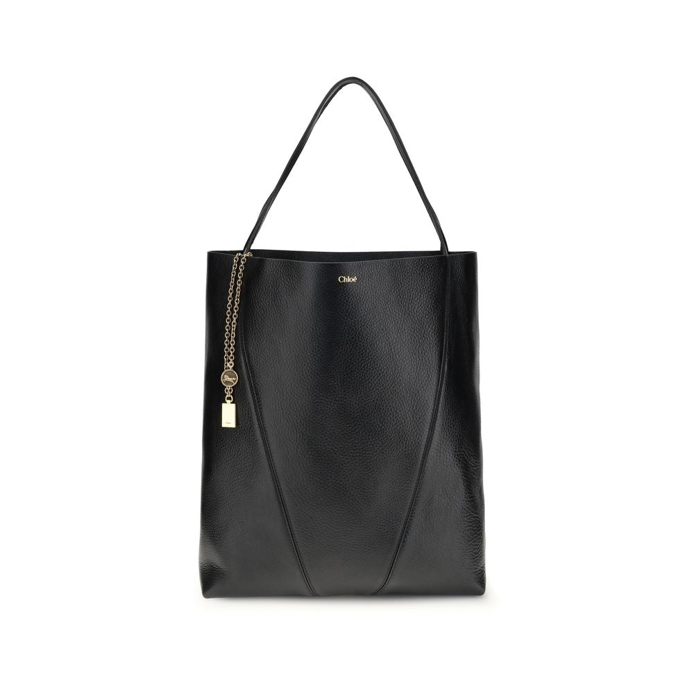 Sac tote Chloé Spin bordeaux