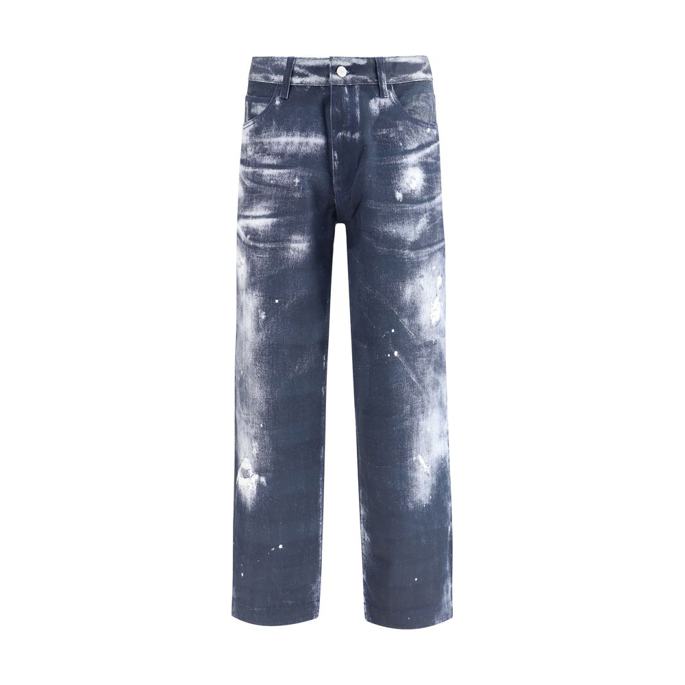 Pantalons Emporio Armani imprimé bleu