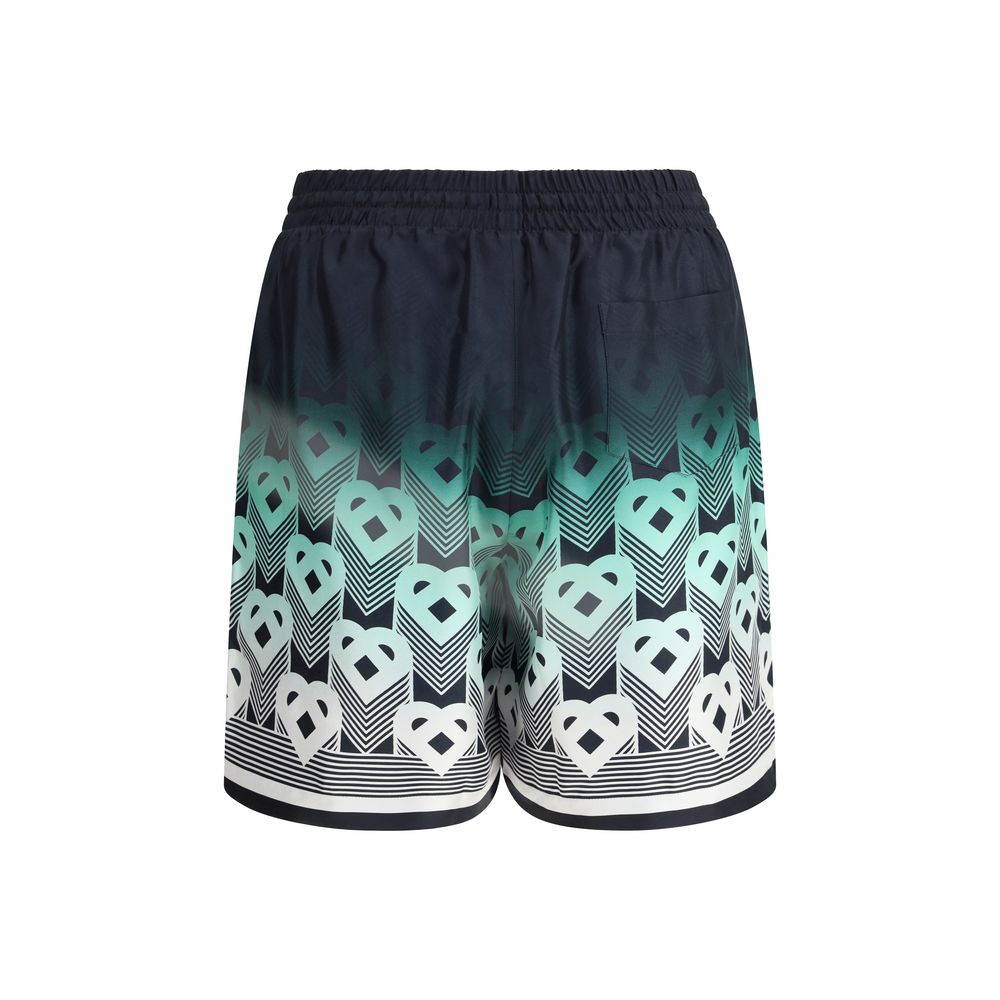 Shorts Casablanca Monogram dégradé verts