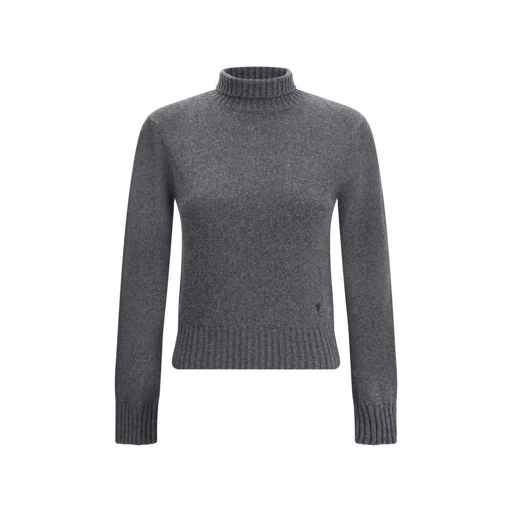Pull Ami Paris Turtleneck beige