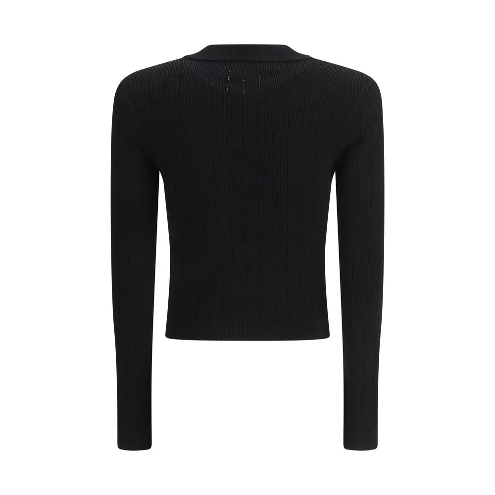 Cardigan Balmain cropped noir