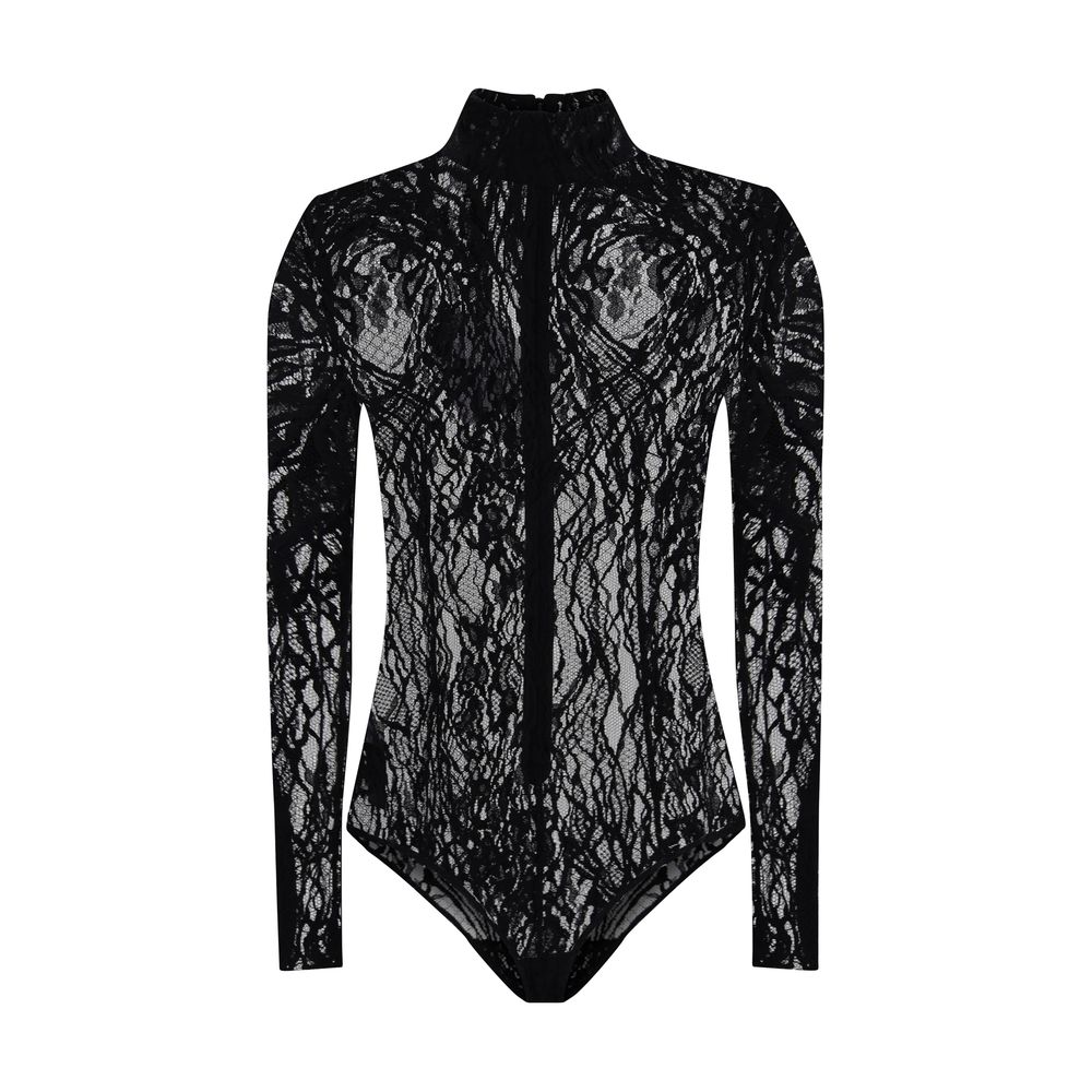 Bodysuit Balmain en dentelle noire