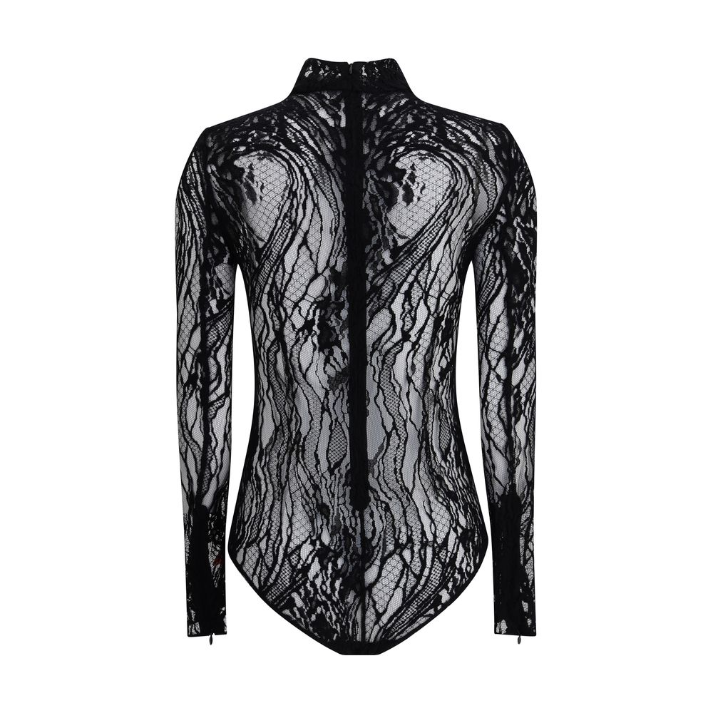 Bodysuit Balmain en dentelle noire