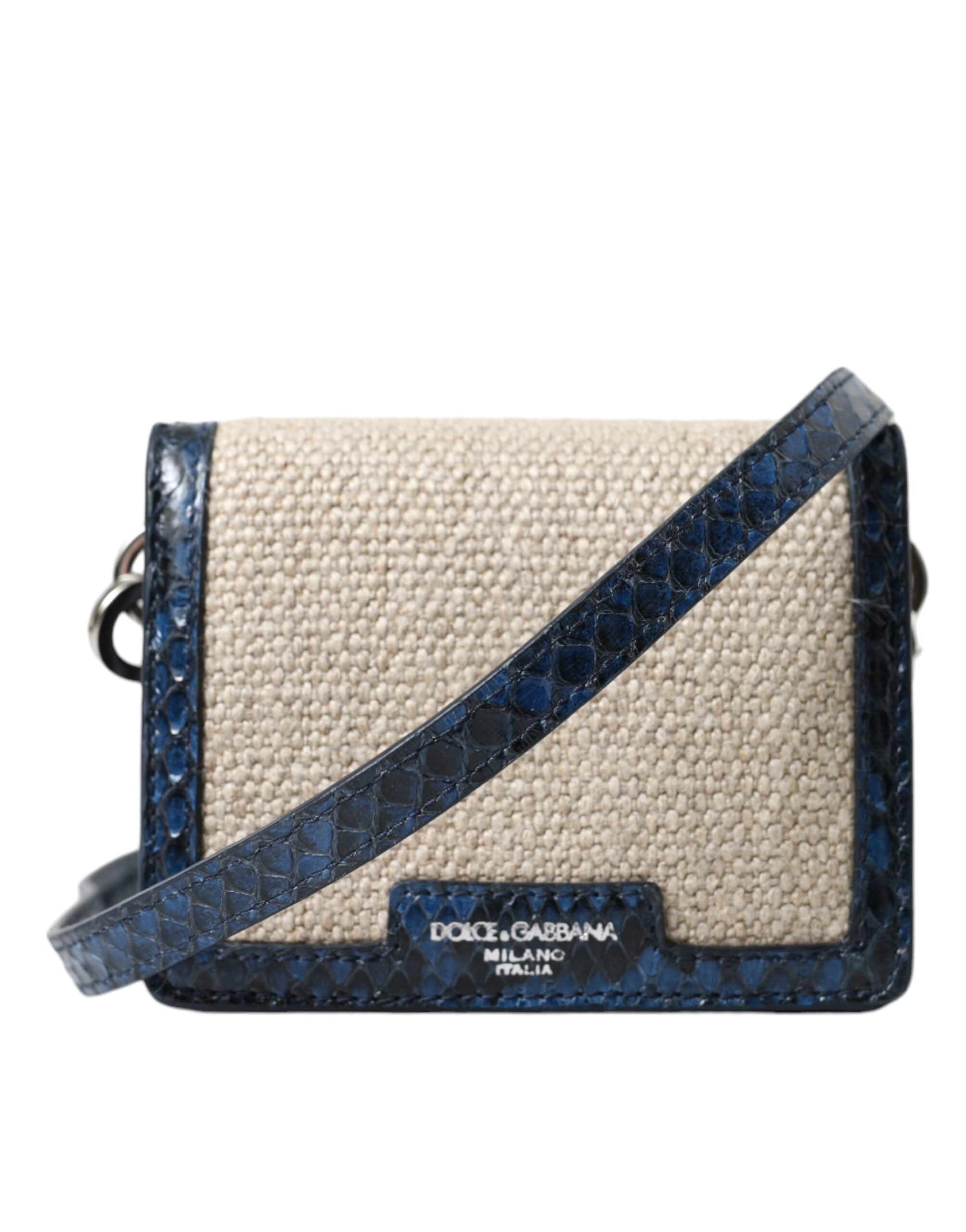 Sac bandoulière Dolce & Gabbana beige bleu