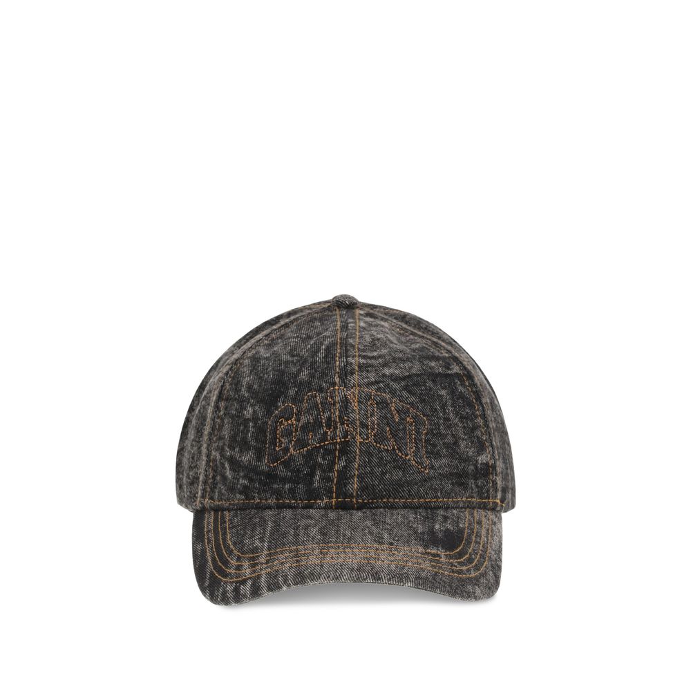 Casquette Ganni denim bleue