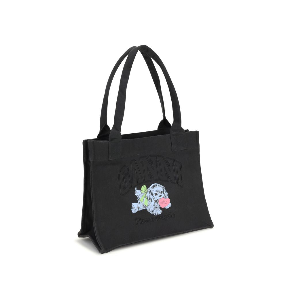 Sac Ganni Puppy tote beige