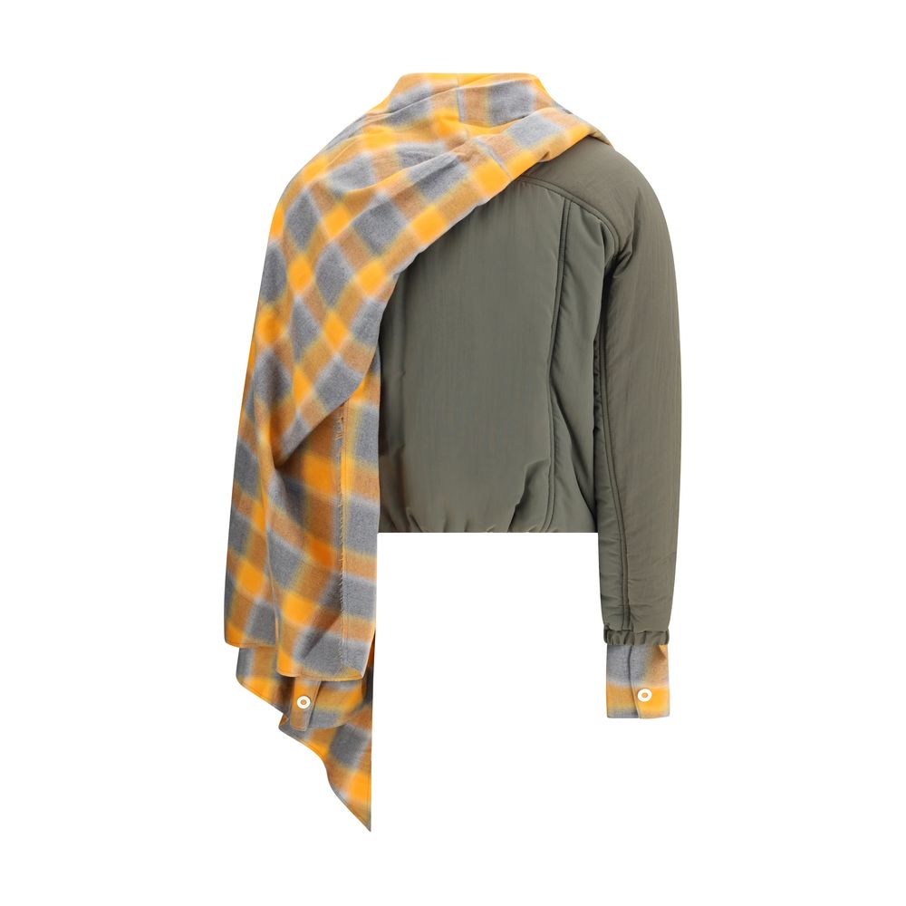 Manteau Marbell Maxi-Puffer à carreaux