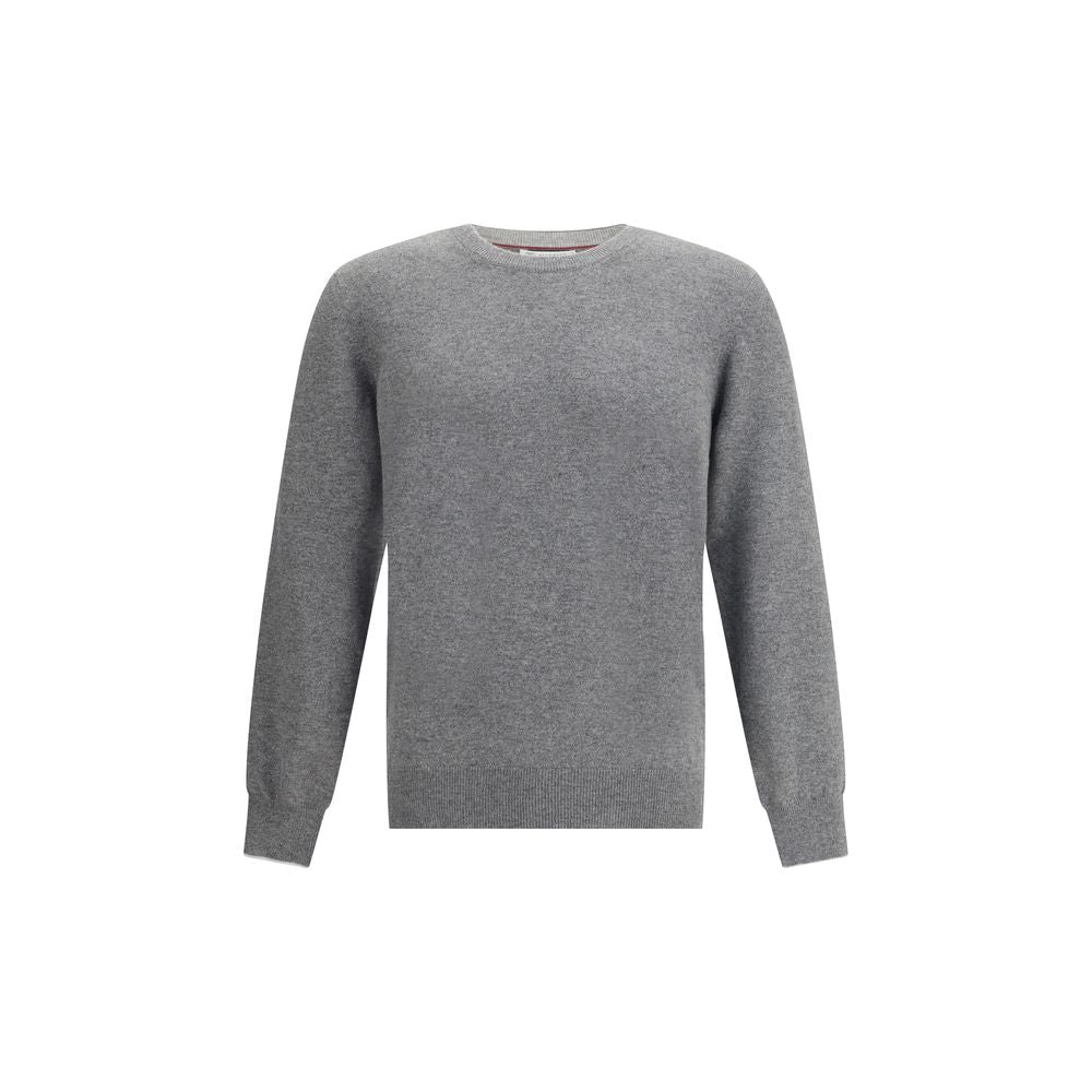 Pull Brunello Cucinelli monochrome gris